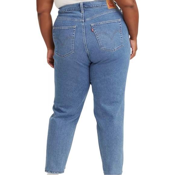 Levi’s High Waisted Distressed Mom Jeans Size 24W plus NWT - Picture 3 of 16